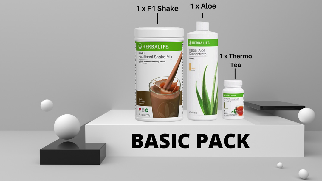 Herbalife Basic Pack: F1 Shake, Aloe, Thermo Tea