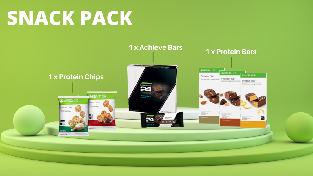 Herbalife Snack Pack: Protein Chips, Acheive Bars, Protein Bars